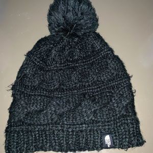 Quilted Pom Pom winter hat from north face